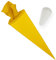 itenga Set Bastelschultüte rund 70 cm inkl. Spitzenschutz - Schultüte Zuckertüte Rohling 1. Schuljahr (Gelb)