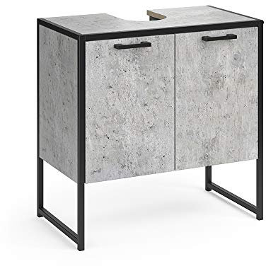 Vicco Waschbeckenunterschrank Fyrk, Beton, 60 x 60 cm