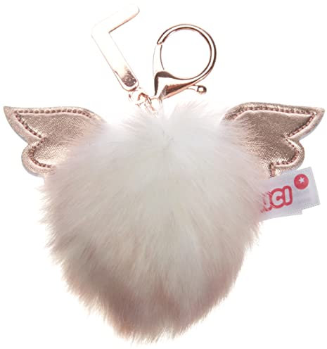 NICI 46981 Taschenanhänger Schutzbommel Buchstabe L, WEIß/Gold
