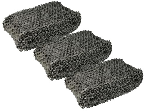 vhbw 3x Filter kompatibel mit Philips HU4816/10 Luftbefeuchter | Luftfilter, Vliesfilter, Grau