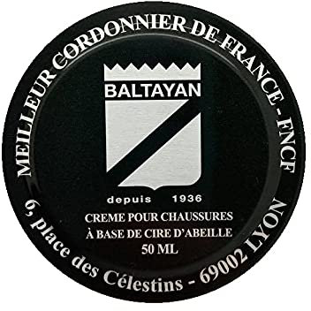 Baltayan Cirage Crème de Soin Pour un Entretien du Cuir de Haute Qualité, à la Cire d’Abeille et de Carnauba, Formule Exclusive, Apporte une Brillance Exceptionnelle, 22 Teintes, 50 ml (Havane)