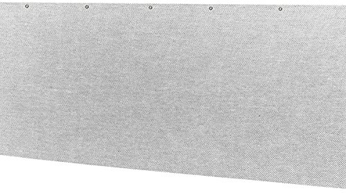Balkon Sichtschutz - 5 Meter - 75 cm hoch - Balkonverkleidung grau - Balkon Bespannung atmungsaktiv