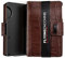Flying ZACCHINIS 3in1 Slim Wallet mit Münzfach, AirtTag Kreditkartenetui aus Echtleder und Alumimum mit RFID Schutz, Kartenetui für Herren Carbon Design (ohne AirTag Halter, Kroko braun)