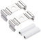 sourcing map 1 Satz T4 Clips Klammer für LED Röhre, LED Leuchtstoffröhren Halter mit 2 Stifte Stecker, Edelstahl