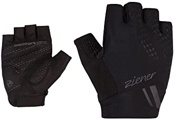 Ziener Damen CAITILIN Fahrrad-/Mountainbike-/Radsport-Handschuhe | Kurzfinger - atmungsaktiv/dämpfend, Black, 6,5