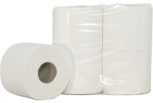 BOVE Toilettenpapier 2-lagig 400 Blatt 100% Zellstoff, 40 Rollen, Hochweiß (8109000)