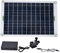 Kit de Bomba de Agua Solar, Bomba Sumergible con Energía Solar de 800 L/h con Panel Solar 50W 12V, Ideal para Estanques Pequeños, Jardín, Piscina, Peces, Baño de Pájaros