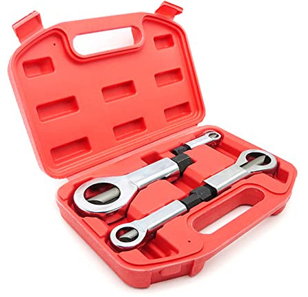 Cortador de tuercas, separador de tuercas de metal oxidado, herramienta de rompedor de tuercas resistente, herramienta extractora de tuercas a presión manual para quitar tuercas rotas y dañadas (#1,