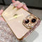 Tybiky Glitzer Hülle Kompatibel mit iPhone 13, Diamant Glitzer Schutzhülle für Mädchen, Transparent stoßfest Bumper Handyhülle für iPhone 13, Gold