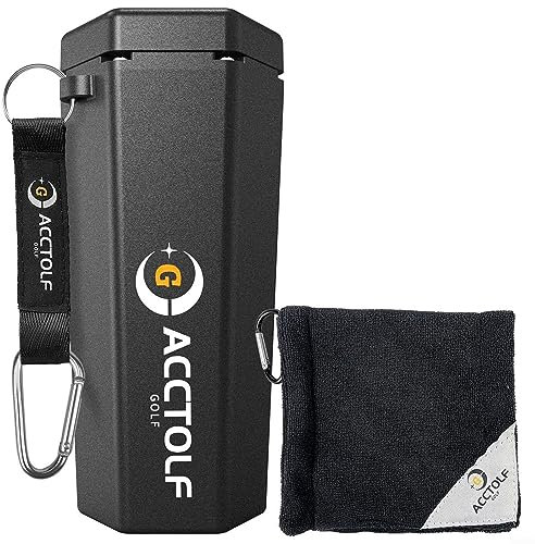 Lioaeust Golfball-Reiniger, Reinigungsmaschine mit Handtuch, Golfer-Trainingsset, Golfschlägerbürste, Trainingsset für Männer und Frauen
