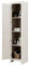 RELAX4LIFE Bathroom Tall Cabinet, Single Door Floor Storage Cupboard with 4 Shelves, Freestanding Tallboy Unit Cabinet for Bathroom Living Room Hallway (White)