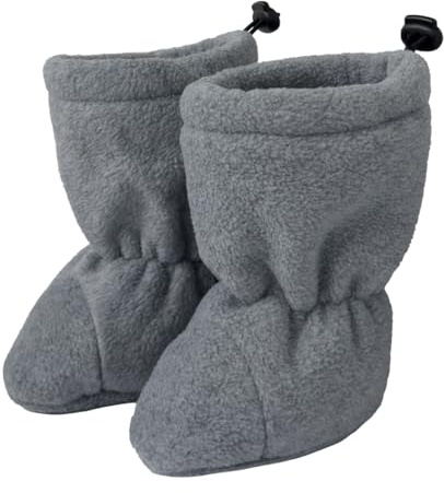 Hoppediz Baby Booties aus Fleece, warme Baby Winterschuhe 0-6 Monate