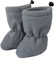 Hoppediz Baby Booties aus Fleece, warme Baby Winterschuhe 0-6 Monate, stone 14-17