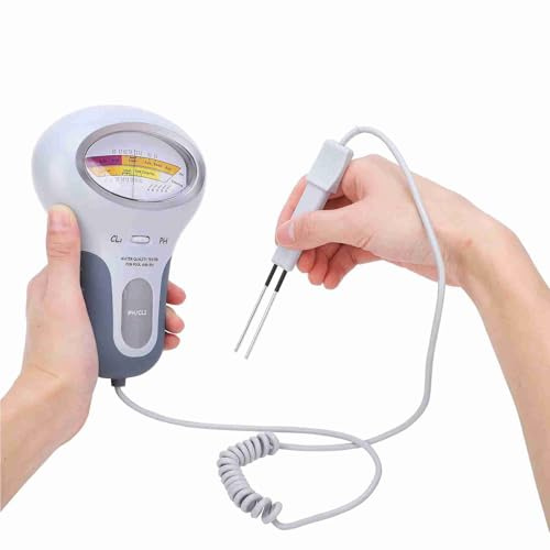 Digitaler Chlortester, Chlor- und PH-Tester, Großes Display, CL2-Tester, Praktisches Werkzeug Zum Testen des Wasser-PH-Werts und des Chlorgehalts für Schwimmbad und Spa