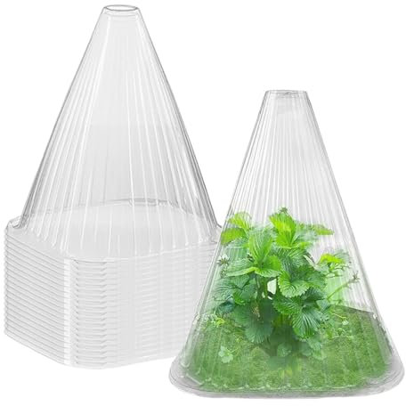 10 Pièces Cloches De Plan-tes De Jardin, Cloche Jardin Potager, Couvertures Plan-tes Cloche Jardin Réutilisables, Cloche Salade Potager, Chapeaux Plan-tes, Couverture Cloche Dôme Plan-te Cloche Jardin