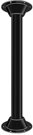 73,7 cm RV-Tischbeine und -basis, Aluminium-Tischsockel-Halterung, Sockelflansch mit Tischbeinsystem für Wohnmobil/Wohnmobil/Boot, Tisch- und Bodenoberflächen-Montagebasis und Beine (schwarz, 1 Stück