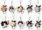 10 Pcs Haikyuus Schlüsselanhänger Anime Haikyuus Figur Cosplay Zubehör Haikyu Acryl Anhänger Set Haikyuus Deko Hinata