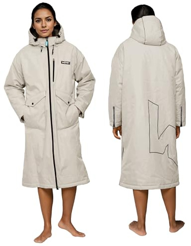 WAVE Oversized Waterproof Fleece-Lined 3 in 1 Changing Robe | Quick Dry Wetsuit Changing Coat | Unisex