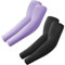 fuinloth 2 Paare Gaming Arm Sleeves, Arm Stulpen Armschoner für Damen/Herren, Volleyball Basketball Sport Ärmel Schwarz+Lila