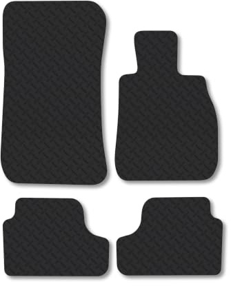 Fits BMW 3 Series (2006-2010) [Convertible] 5mm Rubber Car Mats | Heavy Duty Rubber Tailored Fit Floor Mats Full Coverage Durable Waterproof Accessories Easy Clean Anti Slip Made in the UK