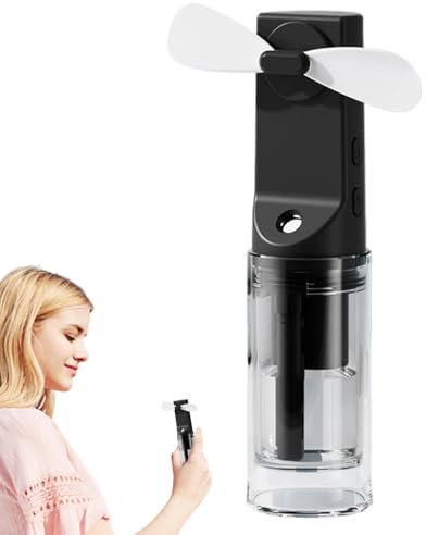 Personal Mister Fan | Electric Hand Misting Air Cooler - Cooling Handheld Mister Small Fan for Travel, Camping, Hiking