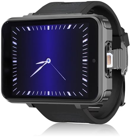 Rainbuvvy 4G Smart Watch Phone, Android 10.7 MTK6762 Quad Core 4 GB + 64 GB Smartwatch, schermo grande da 6,1 cm (2,4 pollici), orologio da uomo, 1500 mAh, doppia fotocamera, WiFi, Bluetooth, GPS