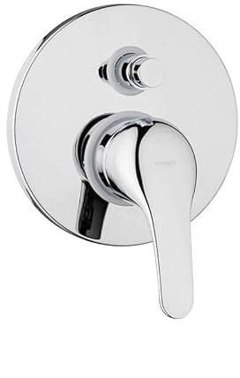 EMMEVI MISCELATORE DOCCIA INCASSO CON DEVIATORE A PULSANTE 2 VIE CROMO SERIE WINNY ART.95019