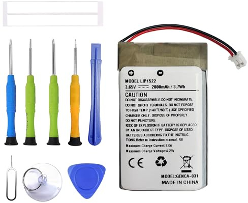 ERYNK LIP1522 Batteria di ricambio compatibile con Sony PS4 Slim / PS4 Pro PS4 KCR1410 Dualshock 4 PlayStation 4 Game Controller CUH-ZCT2, CUH-ZCT2E, CUH-ZCT1E, CUH-ZCT1U Batteria di ricambio con kit