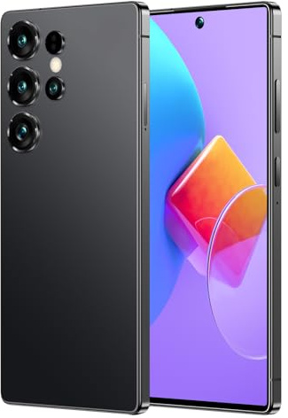 Telefoni Cellulari S25 Ultra Sbloccati - Smartphone Android 14 Più Recente, Display HD Da 7,3, Telefoni Android Da 7800 MAh, 16GB RAM, 1TB ROM, Telefono Cellulare Senza SIM 4G/5G,Black-7.3 Inch