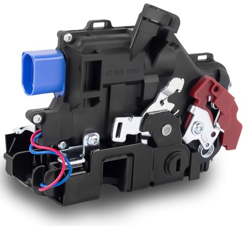 Frawacy Cerradura de servomotor con cierre centralizado, cerradura de puerta trasera derecha apta para Touran I (1T1, 1T2) Golf V (1K1) Golf Plus (5M1, 521) Toledo III (5P2) Accesorios de coche