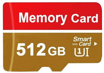 Poxfun Scheda SD 512GB Alta Capacità Memory Card Impermeabile Durabile TF Card per Laptop/Tablet/Fotocamera/Monitor/Action Camera