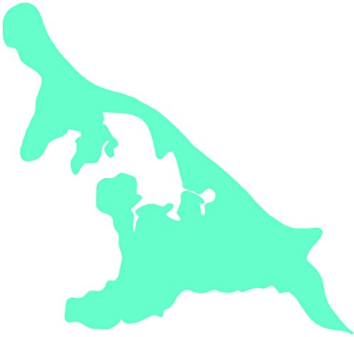 Samunshi® Usedom Aufkleber Insel in 7 Größen und 25 Farben (10x9,5cm Mint)