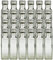 hocz Glasflaschen Set mit Schraubverschluss Silber | 20 teilig | Füllmenge 100 ml | Maras Saftflaschen Spirituosen Likörflaschen Setzen Sie ganz einfach Ihr eigenes Öl an