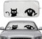 Parasol Coche Delantero Plegable, Divertido Parasol para Ventanilla, Protección Rayos UV, Coche Familiar Ordinario Pequeña Todoterrenos 150 x 84 cm