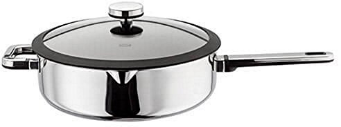 Stellar Stay Cool Stainless Steel Large Non-Stick Sauté Pan, 28cm 3L, Engineered Stay-Cool Handle, Oven Safe, Dishwasher Safe