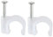 sourcing map 40stk Wandhalterung Elektro-Kabel-Draht Kabelschelle Sattel 9mm Breite weiß DE de