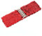 YouU Damen Frauen Elastic Stretch Schnalle Stil Paillettenbesatz Taille Band Gürtel (Rot)