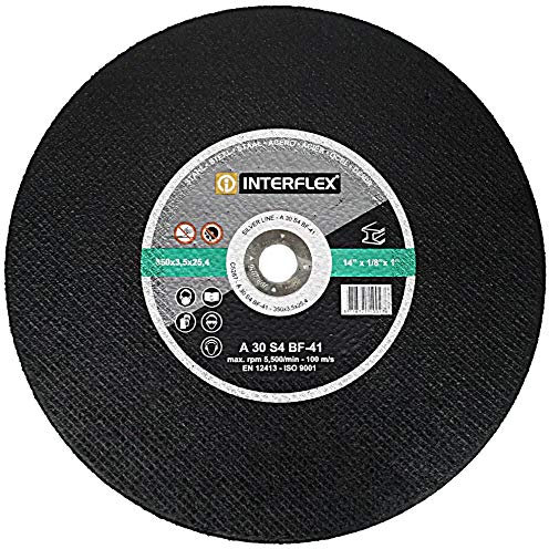 Discos de corte de tela 350 mm x 25,4 mm Juego de 3 unidades de metal acero inoxidable