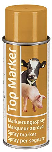 Kerbl Viehzeichenspray | 500 ml, Orange, farbintensives und schnell trocknendes Markierungsspray für Rinder, Schweine und Ziegen