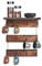 KOLYMAX 12 Hooks Coffee Cup Holder Solid Wood Mug Rack with Shelf Coffee Bar Mug Display Rustic Kitchen Storage Rack for Farmhouse Decor 3 Tie