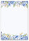 Briefpapier Blumen & Blüten BLAUE HORTENSIEN - DIN A6 Format 100 Blatt - Paper-Media