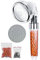 Ionic Shower Head Handheld High Pressure Water Saving 3 Modes Adjustable Filter Showerhead for Hard Water Low Water Pressure Contains Additional Replaceable Stone