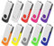 Cle USB 8GB Clé USB 2.0 Lot de 10 Mémoire Stick Lecteur USB Flash Drive Stockage Rotation Disque Pendrive pour Ordinateur Portable/PC/Voiture (10 Couleurs)