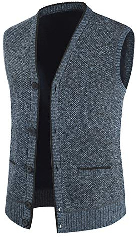 Herren Weste Outwear Jacke Sweater Strickpullover Weste Button Gestrickte Weste Strickjacke Herren Strickjacke Ärmellose Gilets V-Ausschnitt Strickpullover Herbst Winter Männer Pullover Mantel Outdoor