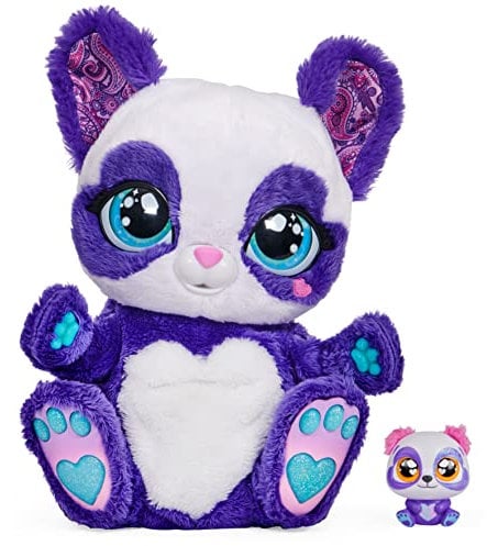 PEEK A ROO - MAMAN PANDA ROO & BEBE SURPRISE - Peluche Interactive Panda-Roo Et Bébé Mystère - Plus de 150 Effets Sonores Et Mouvements - 6060420 - Jouet Enfant 5 Ans et + - Bébé Aléatoire
