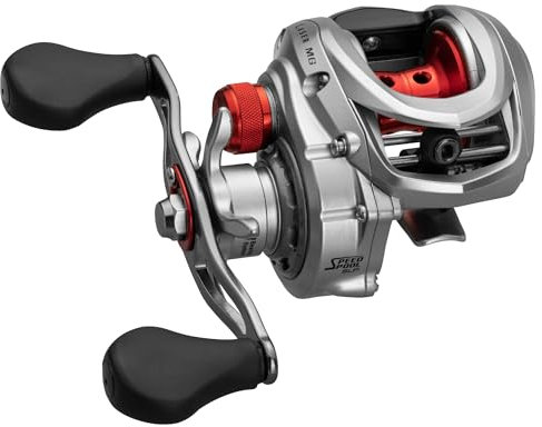 Lew's Laser MG Speed Spool SLP Baitcast Angelrolle, Graphitrahmen, Premium 8 Edelstahl-Kugellager