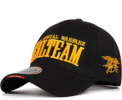 Baseball Kappe Navy Seal Team Tactical Cap Herren Army Baseball Cap Schwarz