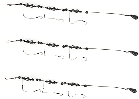 Fischfalle Korb Set f¨¹r Seefischerei: 3er Set mit Kunstk?dern, Feeder Ger?t und 3 Haken Angelk?der K?fig zum effektiven Angeln im Meer mit professioneller Fischfalle f¨¹r erfolgreiche Meerfischerei