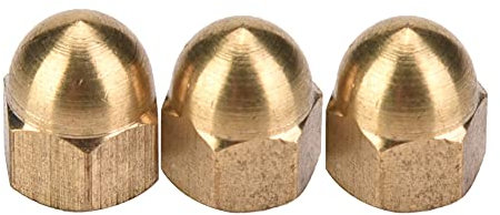 Agatige M3-M12 Sechskantmuttern-Schraubendreher-Set aus Messing, Hutmuttern-Sortiment-Kit Hutmutternbefestigungen(M5(20PCS))