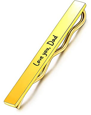 OTXIXTO Personnalisé Or Pince à Cravate Barre pour Homme Acier Inoxydable Bijoux Affaires Cadeau de Mariage
